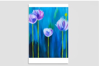 Paint and Sip - Purple Tulips